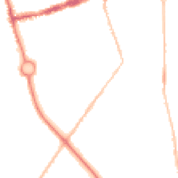 Night-time road noise heatmap for NE24 2HT