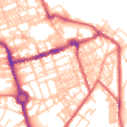 Daytime road noise heatmap for NE24 2JN