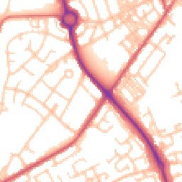 Daytime road noise heatmap for NE24 2PX