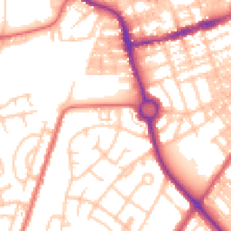 Daytime road noise heatmap for NE24 2SB
