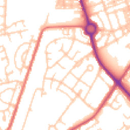 Daytime road noise heatmap for NE24 2TF