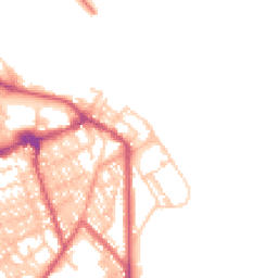 Daytime road noise heatmap for NE24 3AG