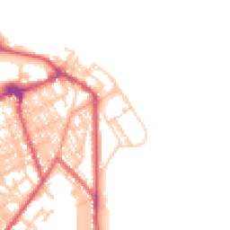 Daytime road noise heatmap for NE24 3AT