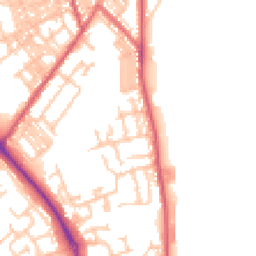 Daytime road noise heatmap for NE24 3EG