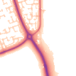 Daytime road noise heatmap for NE24 3PL