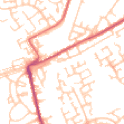 Daytime road noise heatmap for NE24 3RB