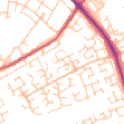 Daytime road noise heatmap for NE24 3TP