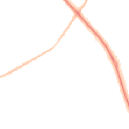 Night-time road noise heatmap for NE24 3TY