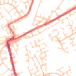 Daytime road noise heatmap for NE24 3XX