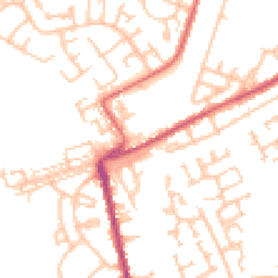 Daytime road noise heatmap for NE24 4DD