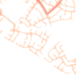 Daytime road noise heatmap for NE24 4GB