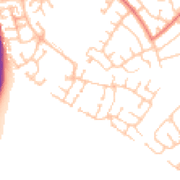 Daytime road noise heatmap for NE24 4GE