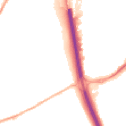 Night-time road noise heatmap for NE24 4HX