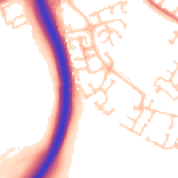 Daytime road noise heatmap for NE24 4LW