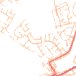 Daytime road noise heatmap for NE24 4QX