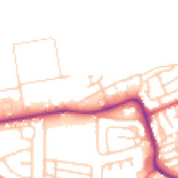 Daytime road noise heatmap for NE24 5BE