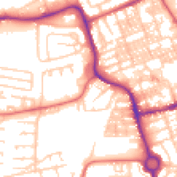 Daytime road noise heatmap for NE24 5BW