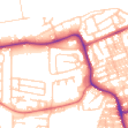 Daytime road noise heatmap for NE24 5JD