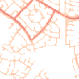 Daytime road noise heatmap for NE24 5PD