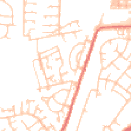 Daytime road noise heatmap for NE24 5SH