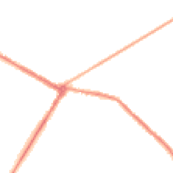 Night-time road noise heatmap for NE25 0AG