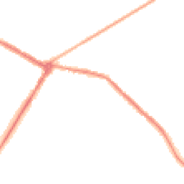 Night-time road noise heatmap for NE25 0AL