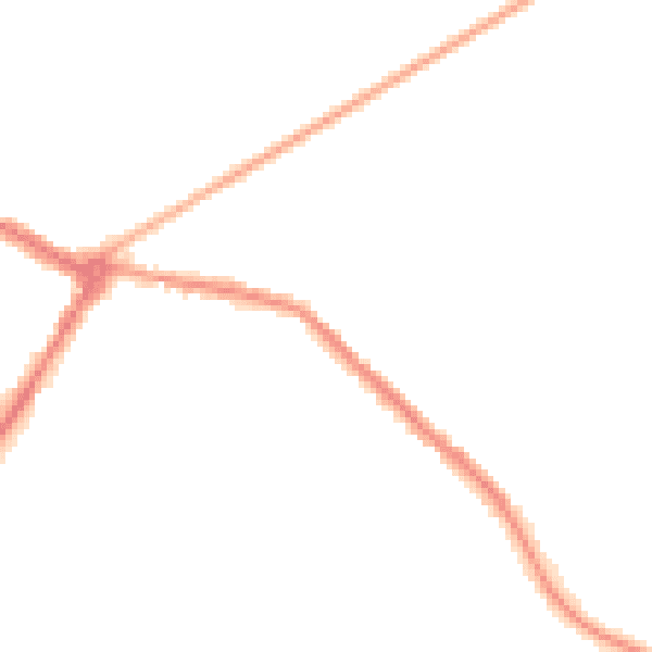 Night-time road noise heatmap for NE25 0AS