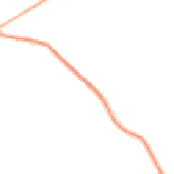 Night-time road noise heatmap for NE25 0BD