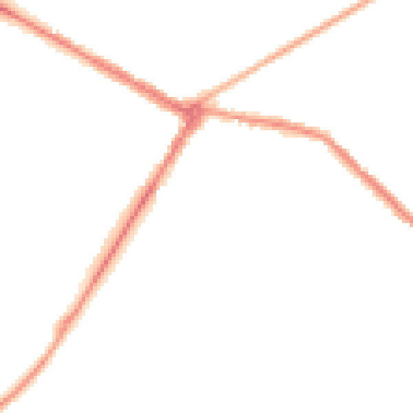 Night-time road noise heatmap for NE25 0BS