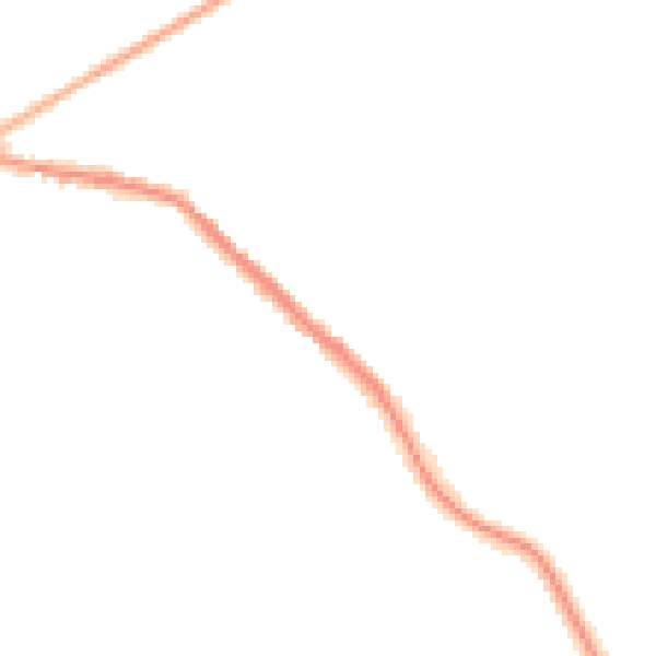 Night-time road noise heatmap for NE25 0BT