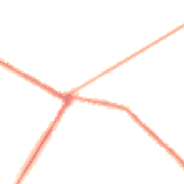 Night-time road noise heatmap for NE25 0BU