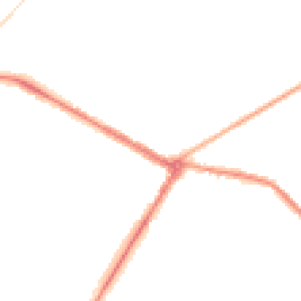 Night-time road noise heatmap for NE25 0DJ