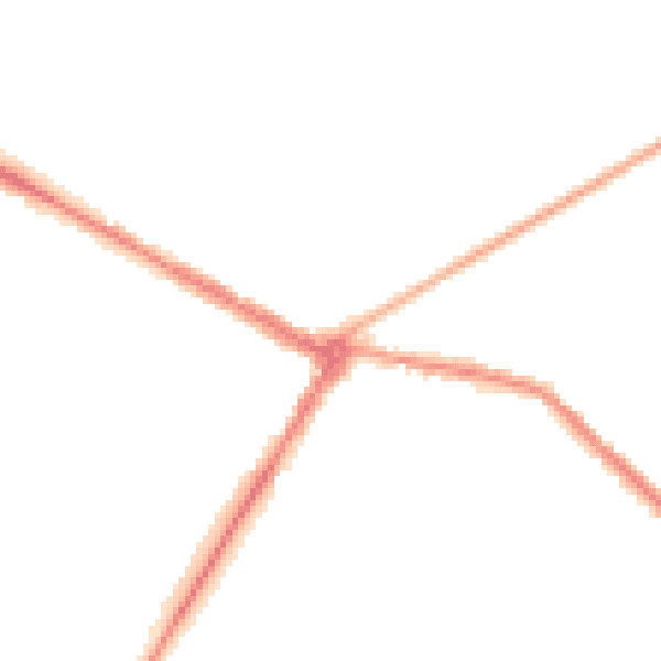 Night-time road noise heatmap for NE25 0DN