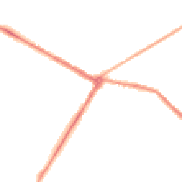 Night-time road noise heatmap for NE25 0DU