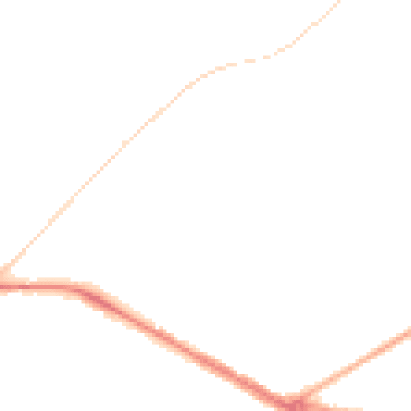 Night-time road noise heatmap for NE25 0FN