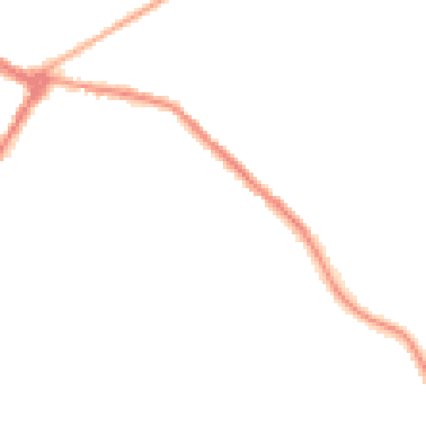 Night-time road noise heatmap for NE25 0JD