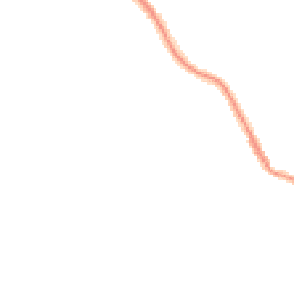 Night-time road noise heatmap for NE25 0LA