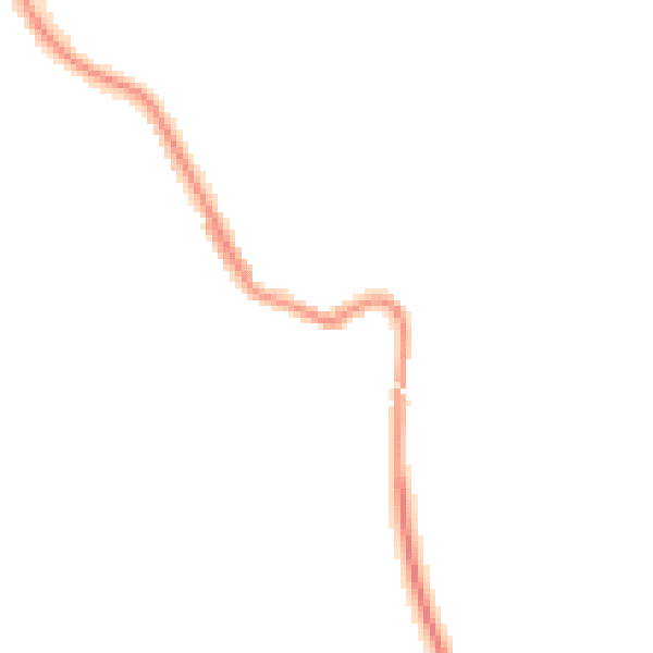 Night-time road noise heatmap for NE25 0LP