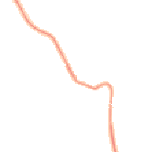 Night-time road noise heatmap for NE25 0LT