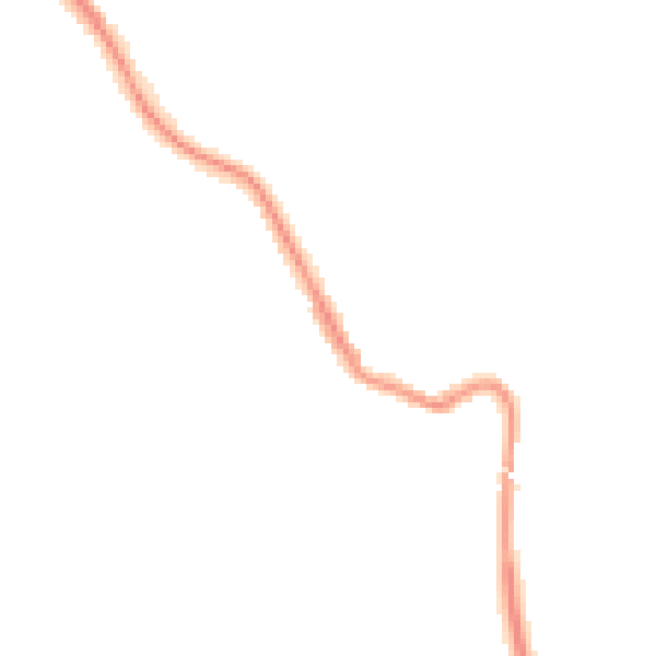 Night-time road noise heatmap for NE25 0ND