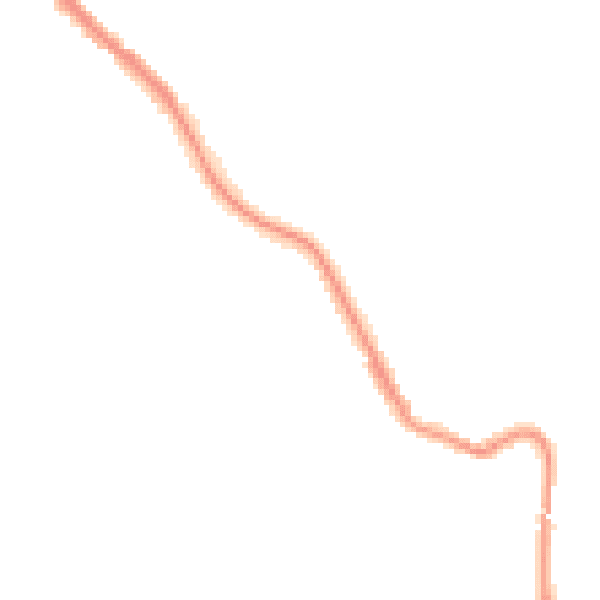 Night-time road noise heatmap for NE25 0NE