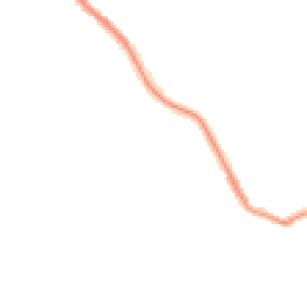 Night-time road noise heatmap for NE25 0NG