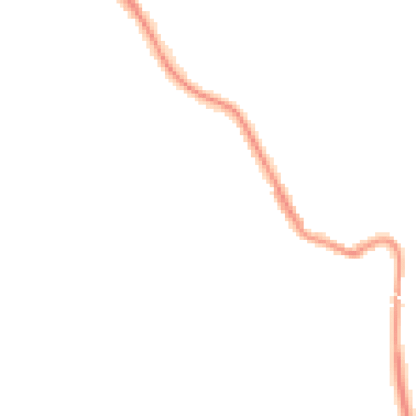 Night-time road noise heatmap for NE25 0NH