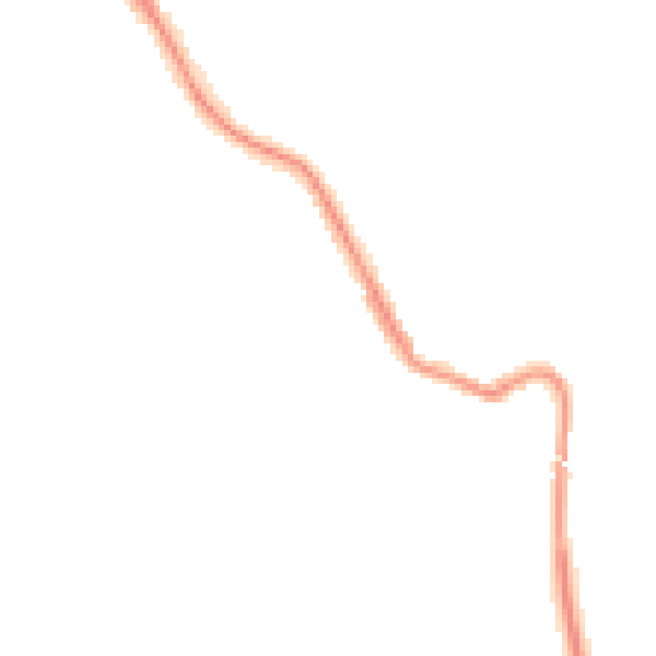 Night-time road noise heatmap for NE25 0NL