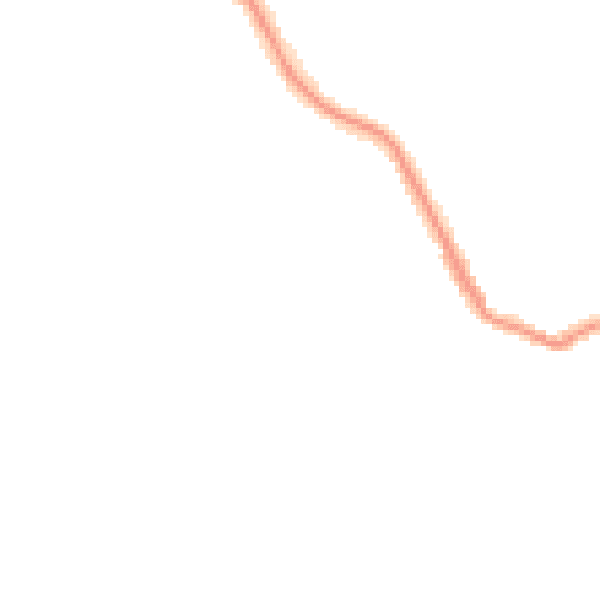 Night-time road noise heatmap for NE25 0NW