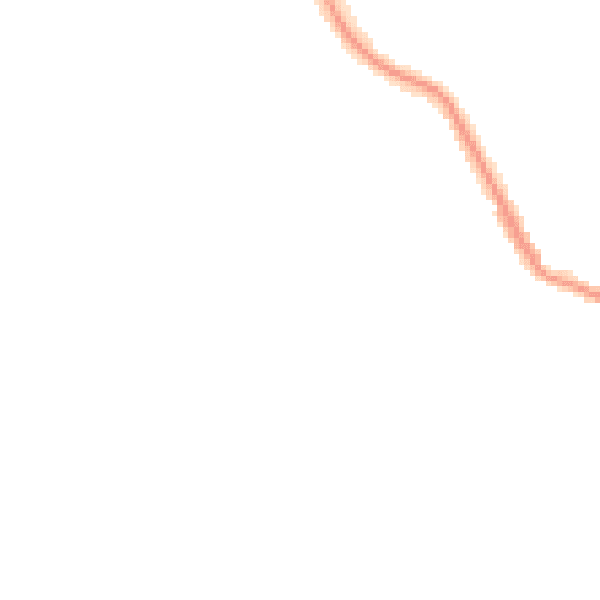 Night-time road noise heatmap for NE25 0PE
