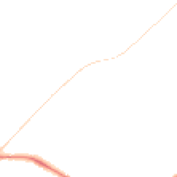 Night-time road noise heatmap for NE25 0PN