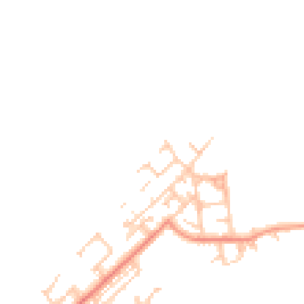 Daytime road noise heatmap for NE25 0TQ