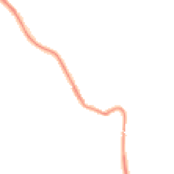 Night-time road noise heatmap for NE25 0TR