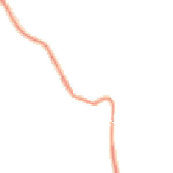 Night-time road noise heatmap for NE25 0TY